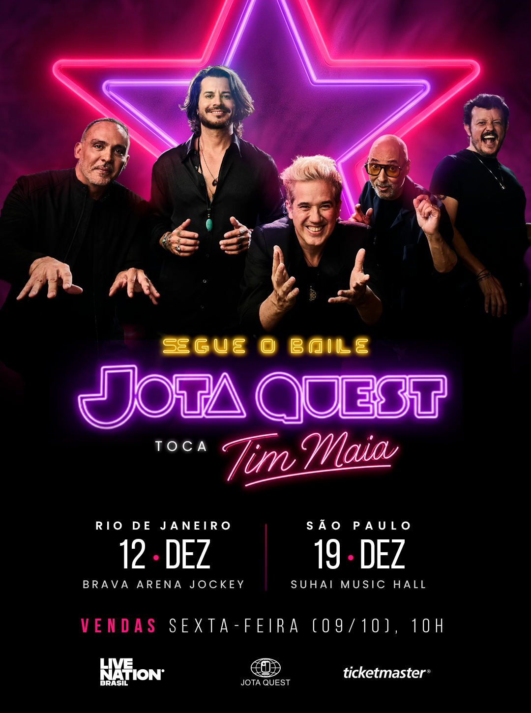 Capa do artigo: Jota Quest anuncia shows “Segue o Baile” no Rio e em São Paulo